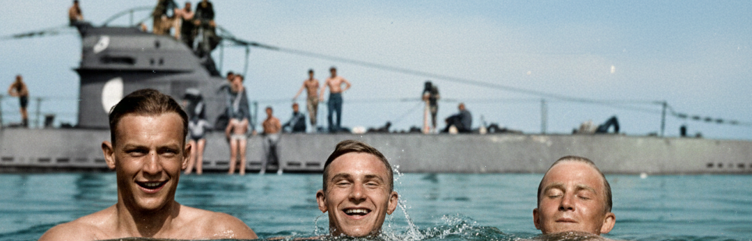 U-Boot-Männer während der Ausbildung in der Ostsee, um 1939. Typ II
