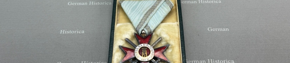 Ein bulgarischer Orden „Für Tapferkeit“ für einen Hauptmann des Infanterie-Regiments 31