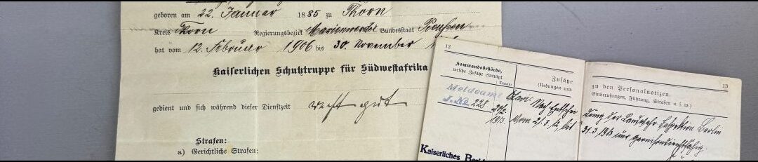 Deutsch-Südwestafrika 1906 – Dokumente der Kaiserlichen Schutztruppe: Swakopmund und Windhuk