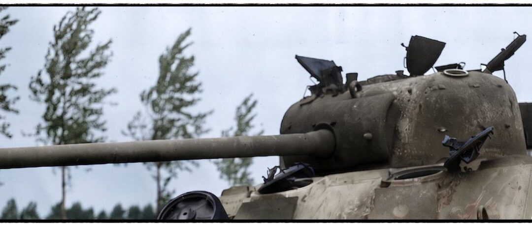 Endkampf Niedersachsen 1945 Panzerjäger-Abteilung 33: Abschussbestätigung von Sherman-Panzern