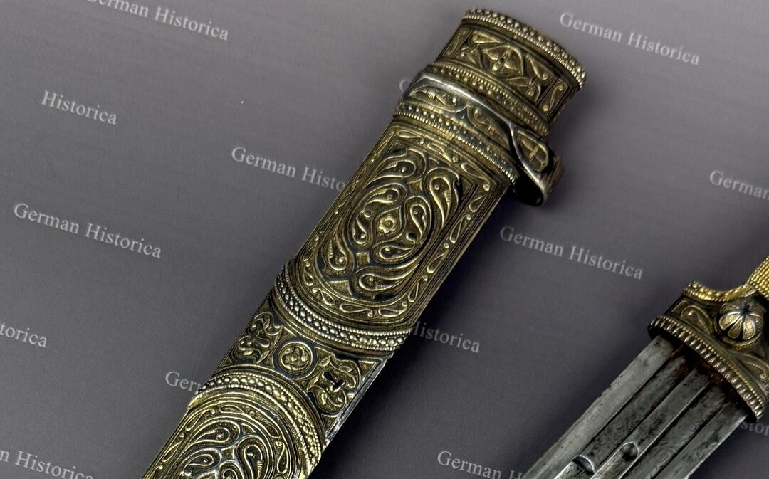 Kaukasischer Kindjal, Moskau 1881 — eine Auftragsarbeit für den georgischen Adel